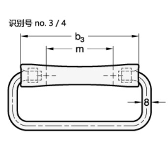 GN 425.9——不锈钢折叠手柄