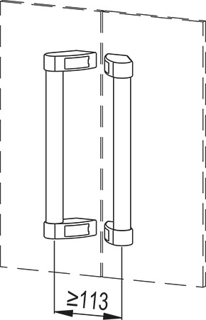 M.1053——偏置型管状手柄