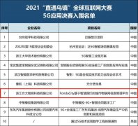 FondaCity入围 2021“直通乌镇”全球互联网大赛5G应用专题赛决赛