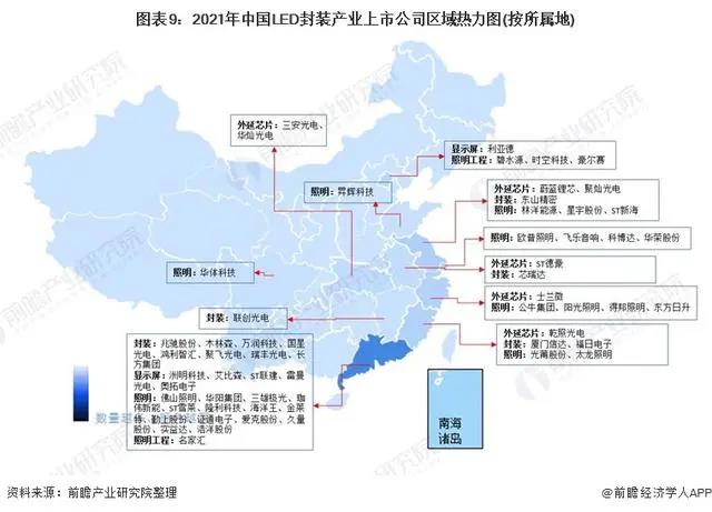 2021年中国LED封装行业上市公司分析