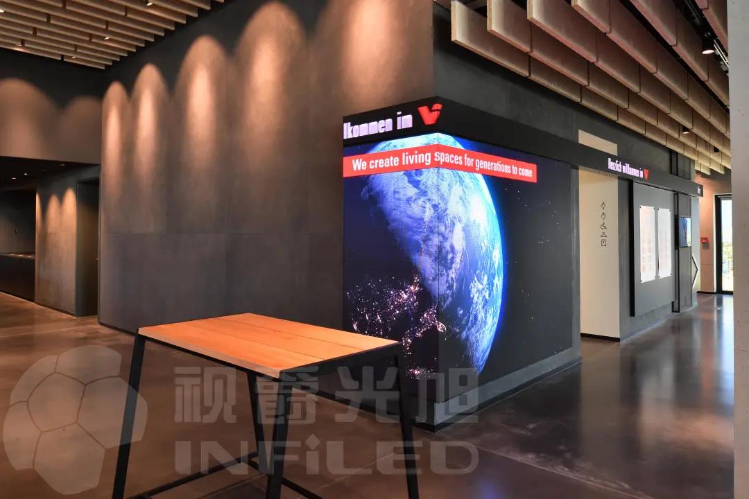 视爵光旭无缝曲面LED显示屏在2020年世博会芬兰馆大放光彩