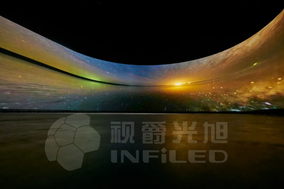 视爵光旭无缝曲面LED显示屏在2020年世博会芬兰馆大放光彩