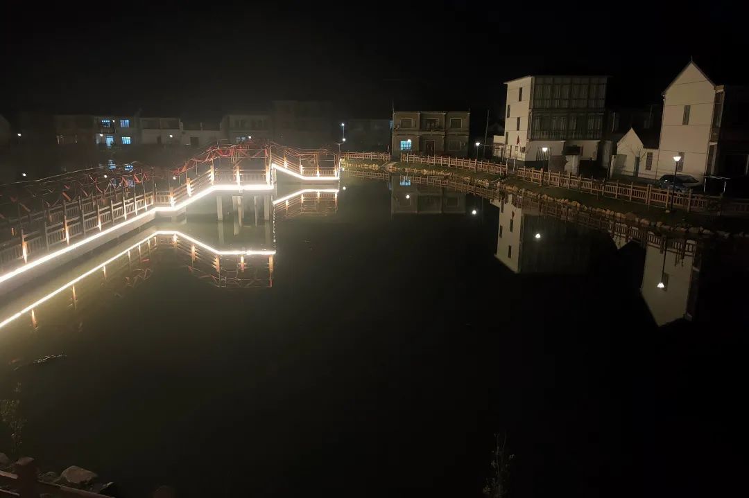 上海青浦泾花村首秀夜景灯光