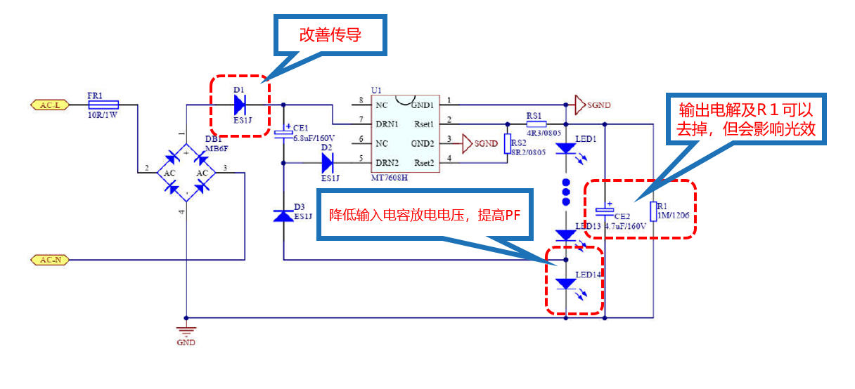 MT7608∣双压线性巴西球泡灯解决方案 MT7608∣双压线性巴西球泡灯解决方案