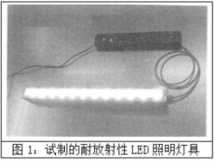 耐放射线LED照明的开发与验证