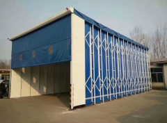 伸缩喷漆房制作方法