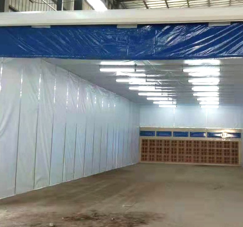 伸缩喷漆房设备运转时操作注意事项