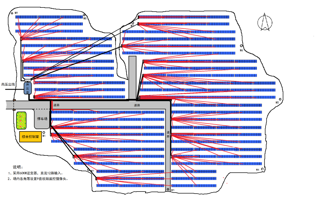 光伏电站的场地布局设计
