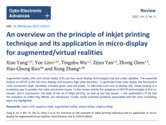 厦门大学张荣教授团队与台湾交通大学郭浩忠教授合作在喷墨打印技术及AR/VR微