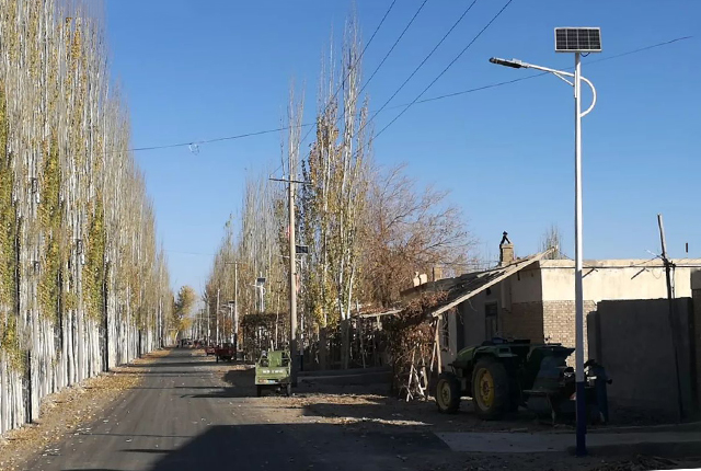 太阳能路灯在乡村亮化中优势逐渐显现