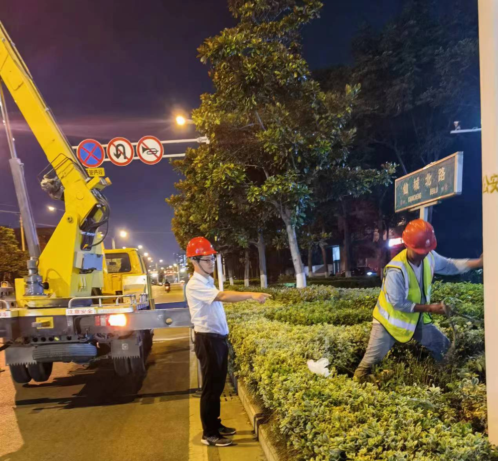 江苏扬州江都区加强照明设施管理为文明城市建设增光添彩