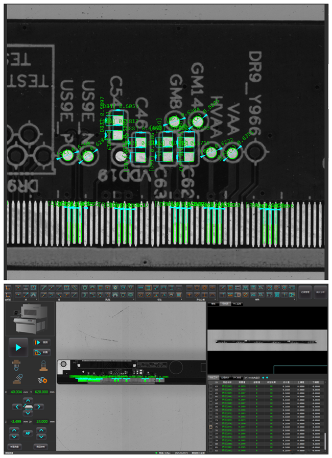 VX9000光学扫描成像测量机一键测量PCB孔径、孔距... VX9000光学扫描成像测量机一键测量PCB孔径、孔距...