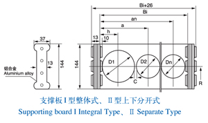 DLMA-TL180系列钢制拖链规格表