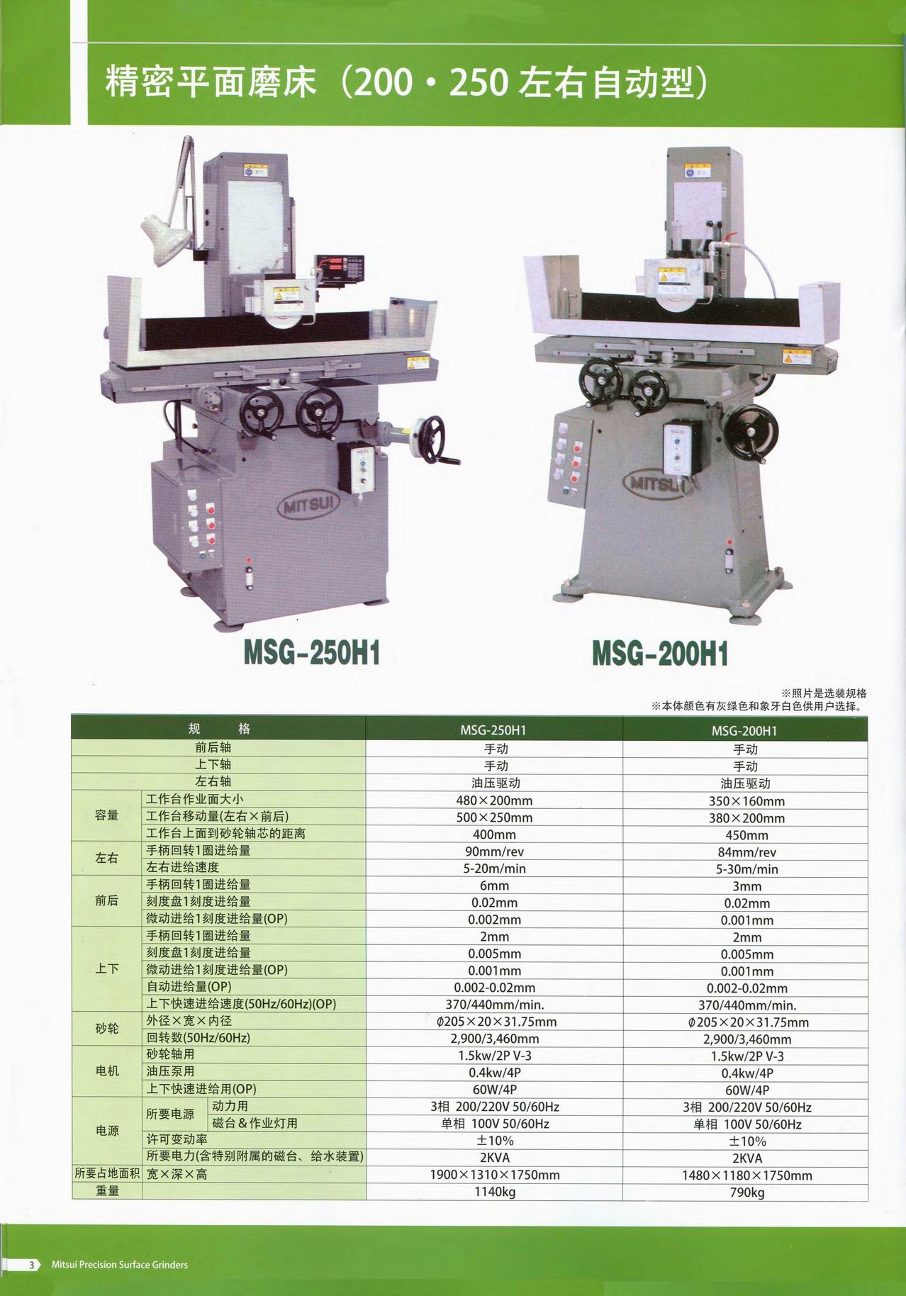 日本三井磨床mitsui grinder chn