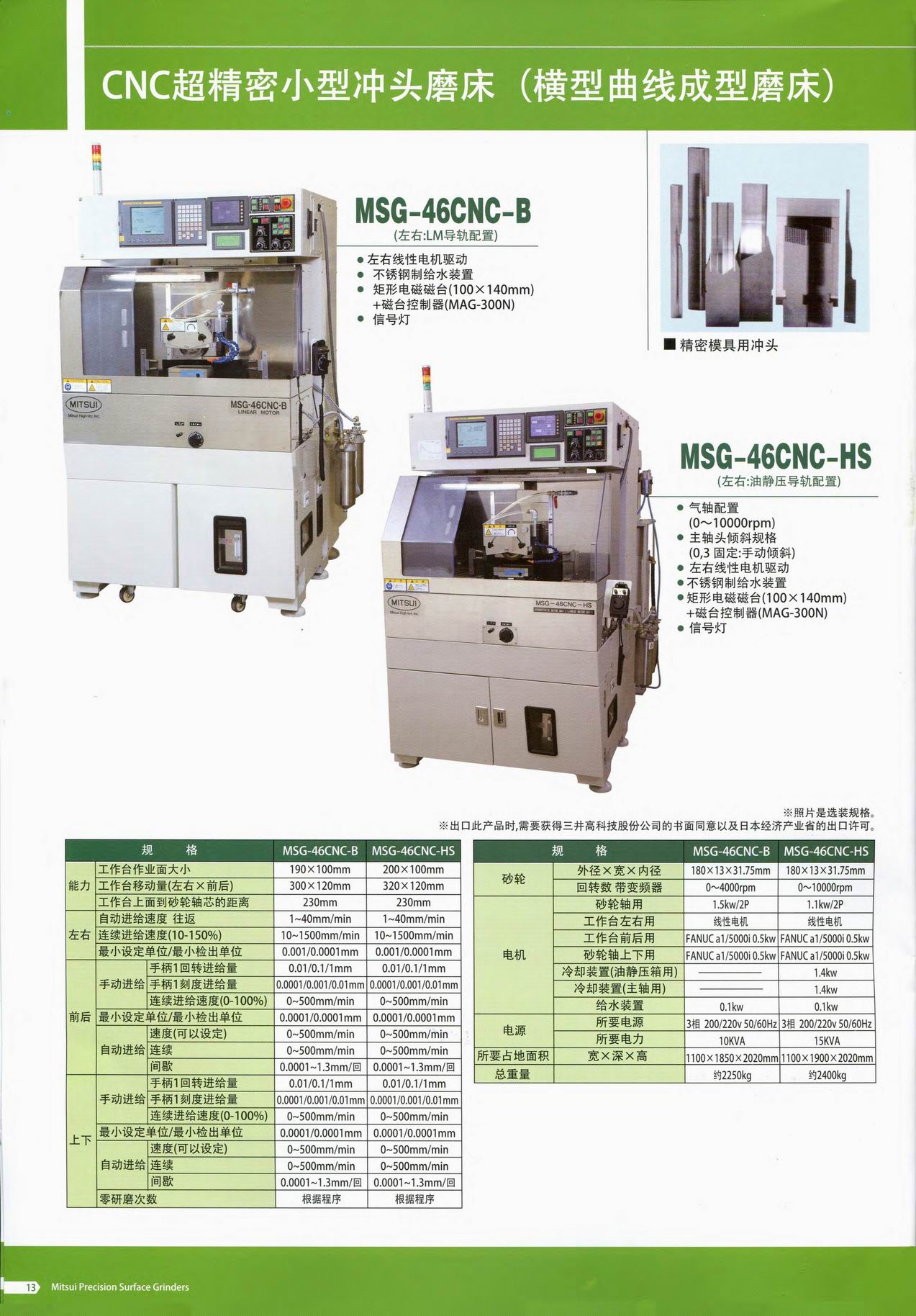日本三井磨床mitsui grinder chn