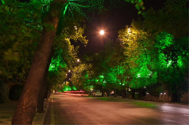 LED夜景灯光照明提高建筑艺术性