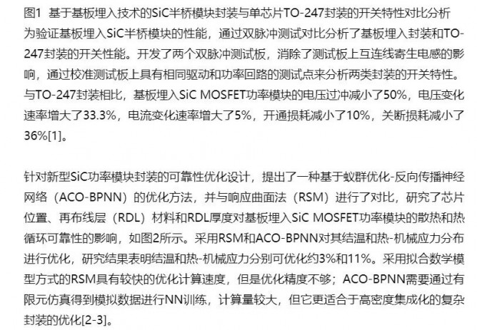 一种基于基板埋入技术的新型SiC功率模块封装及可靠性优化设计方法