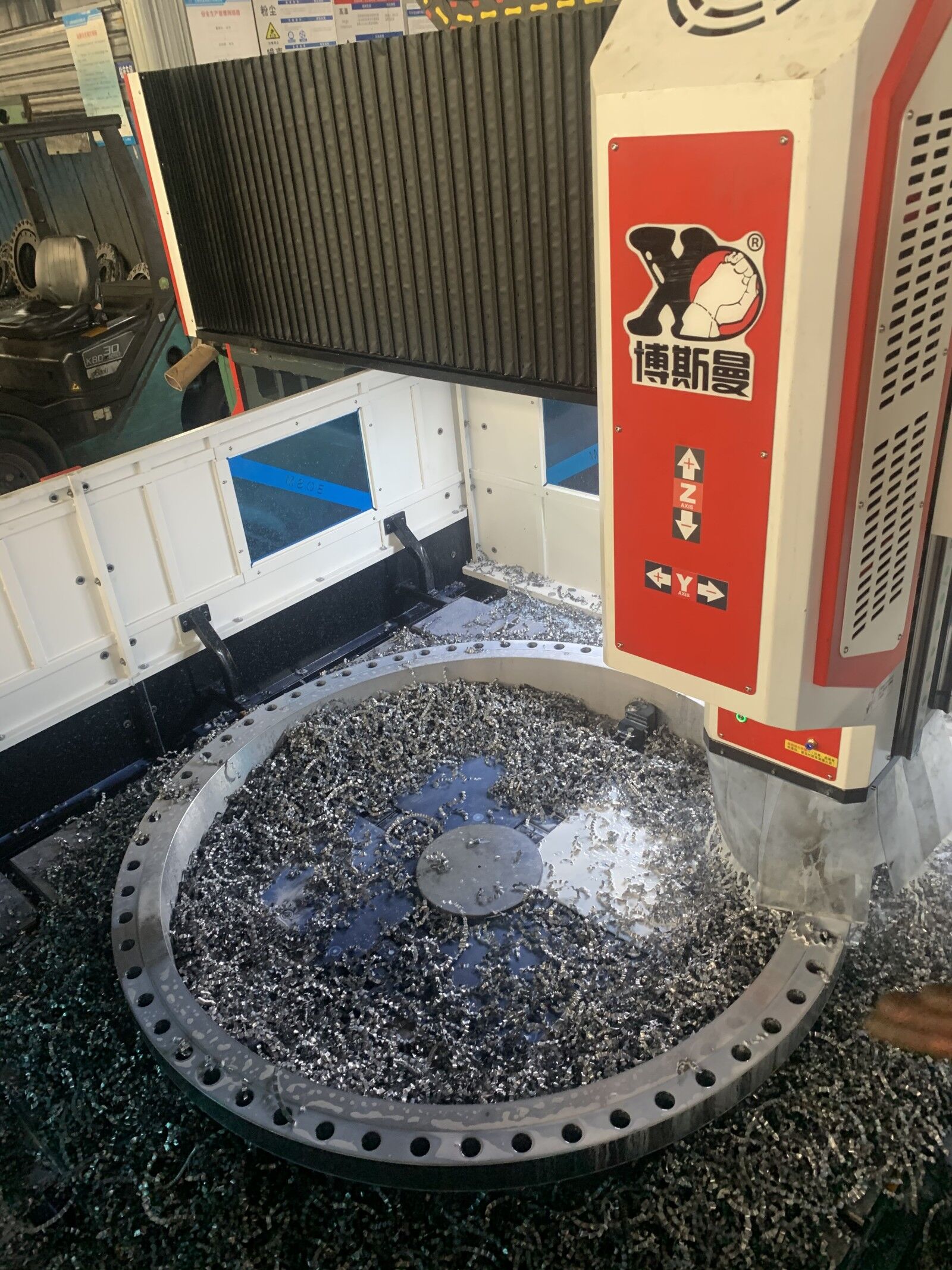 分体式2020龙门数控钻铣床客户现场