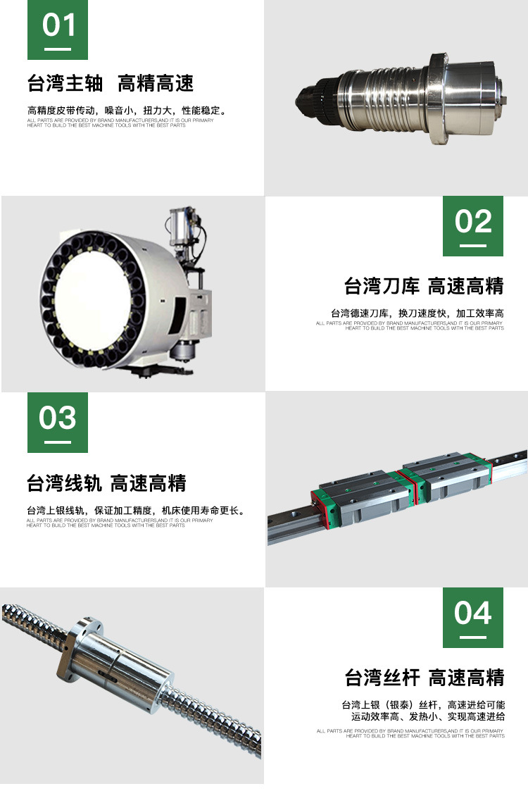 立式加工中心基本配置与细节介绍