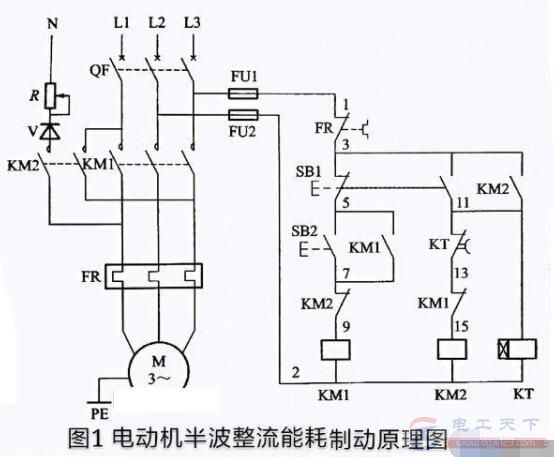三相电机的一根电源线经过整流桥的故障问题分析