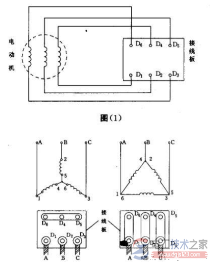电动机星三角转换启动的原理图文解说