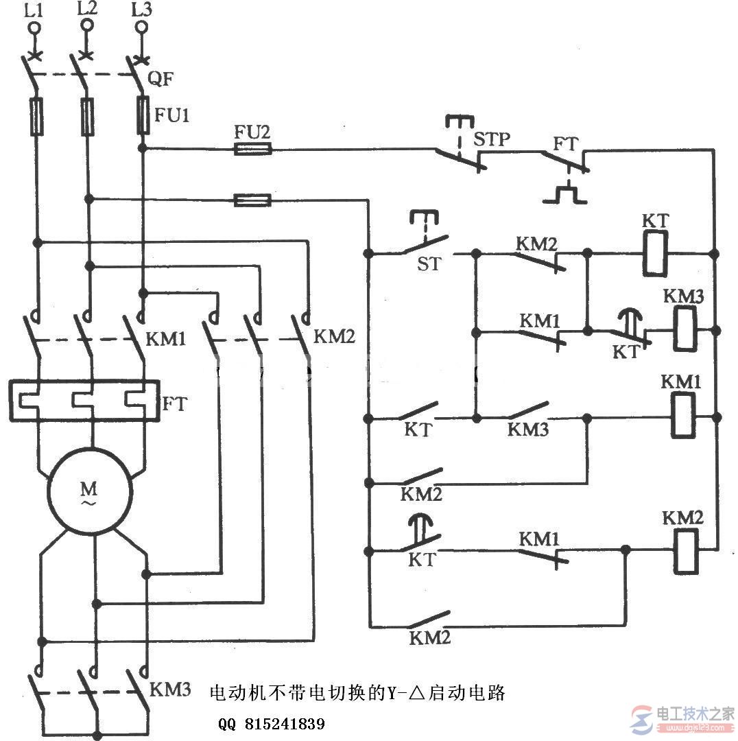 电机星三角启动电路的工作过程及电路图 电机星三角启动电路的工作过程及电路图