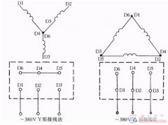 一例简单的电机接线图