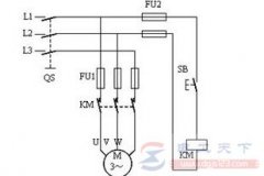 一例三相异步电动机点动控制电路的工作过程说明