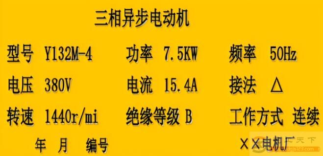 电动机铭牌数据有哪些