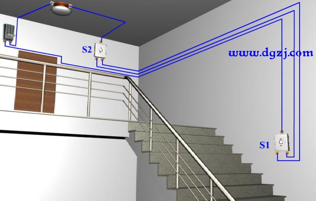 三个开关控制一盏灯的布线方式