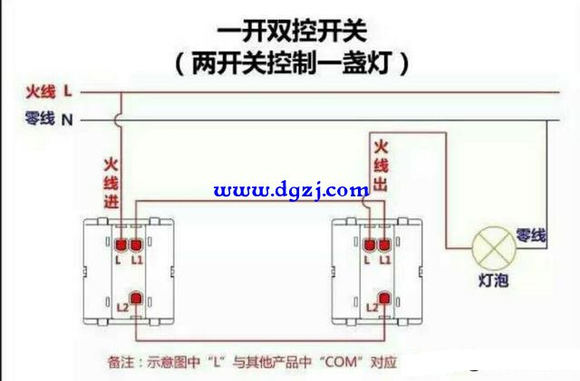 交流接触器与床头开关如何接线