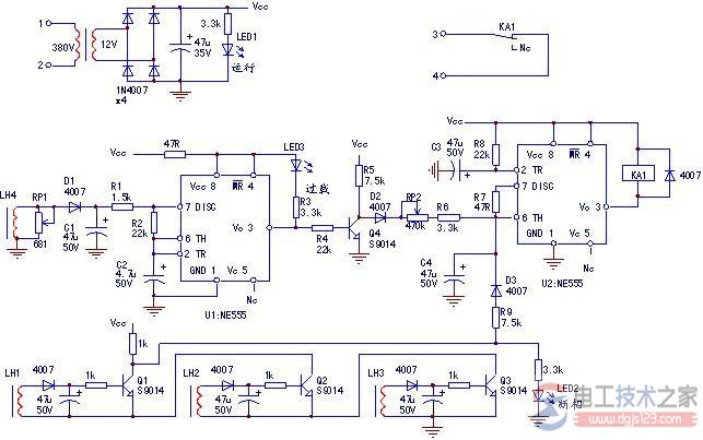 电动机保护器电路原理与故障维修详解