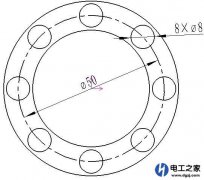 用数控铣床在法兰上打八个孔如何编程
