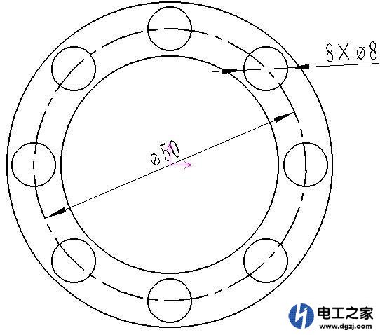 用数控铣床在法兰上打八个孔如何编程