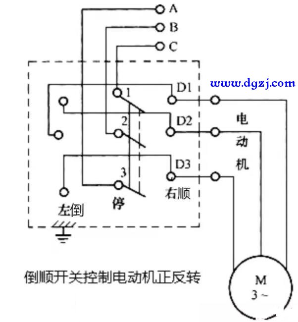 电动机倒顺开关的接线控制分析