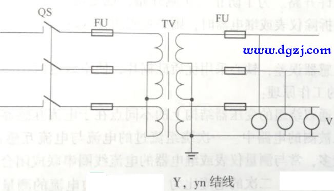 电压互感器接线方式和原理图讲解