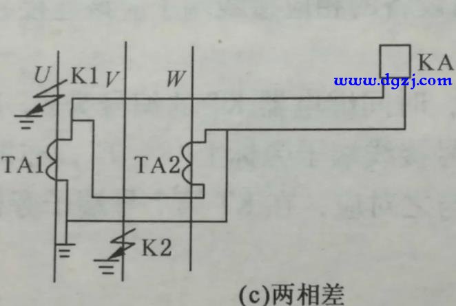 电流互感器与继电器的常用接线方式