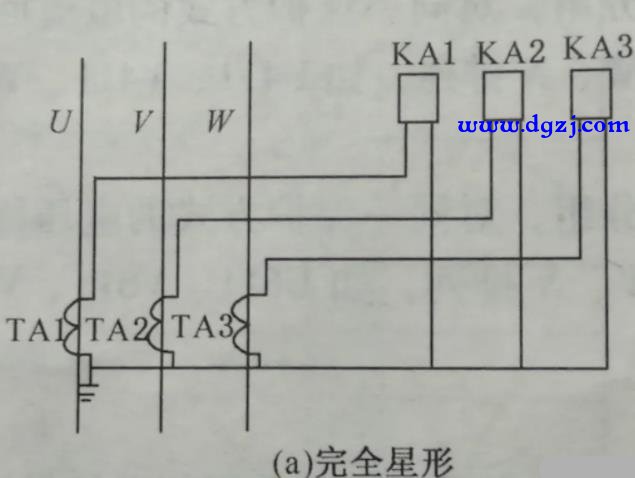 电流互感器与继电器的常用接线方式