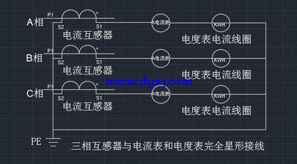 三相互感器与电流表电度表接线知识点
