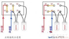 大功率单相电机怎么接线，附接线线路图