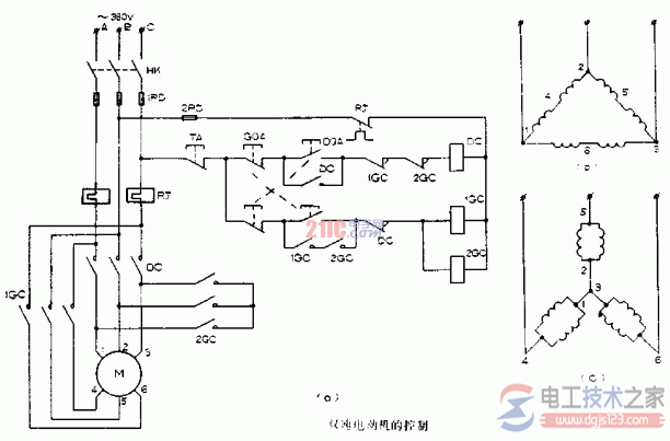 双速风机接线图_双速电机接线原理图
