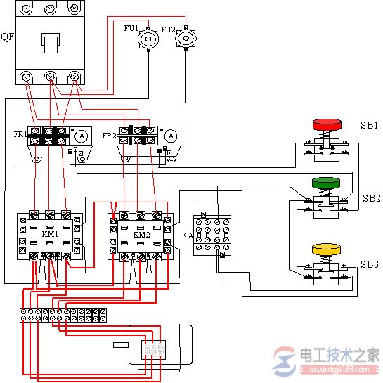 双速风机接线图_双速电机接线原理图