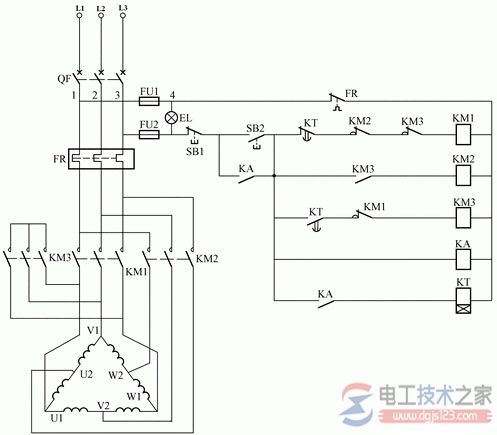 双速风机接线图_双速电机接线原理图