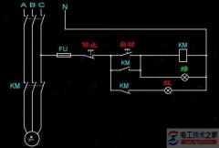 三相电动机直接启动控制线路的功能图解