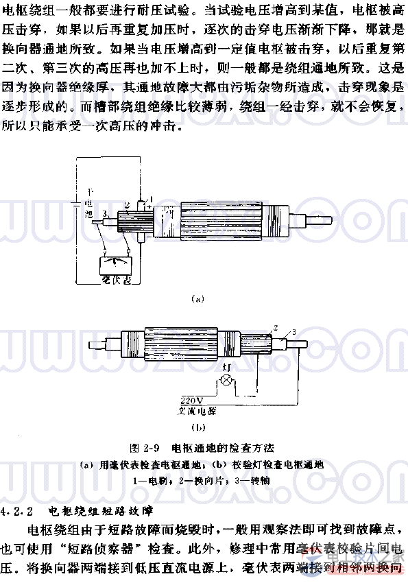 直流电机电枢绕组故障检修维护方法