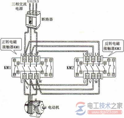 三相异步电动机接触器联锁的正反转控制原理解析 三相异步电动机接触器联锁的正反转控制原理解析