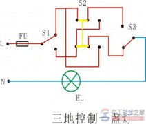 双刀双掷开关电路图与原理图