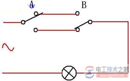 单联双控开关接线图与双联三联双控开关接线图