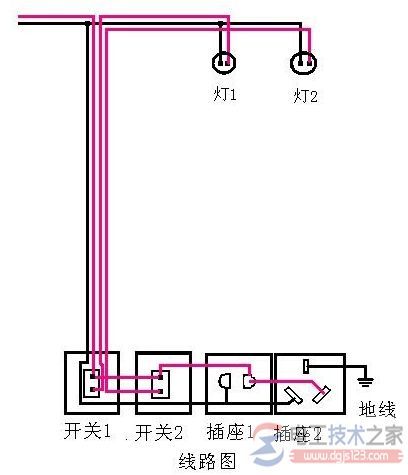 各种开关接线图与实物图图集