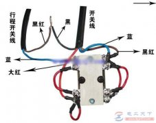 一例行程开关的接线原理图